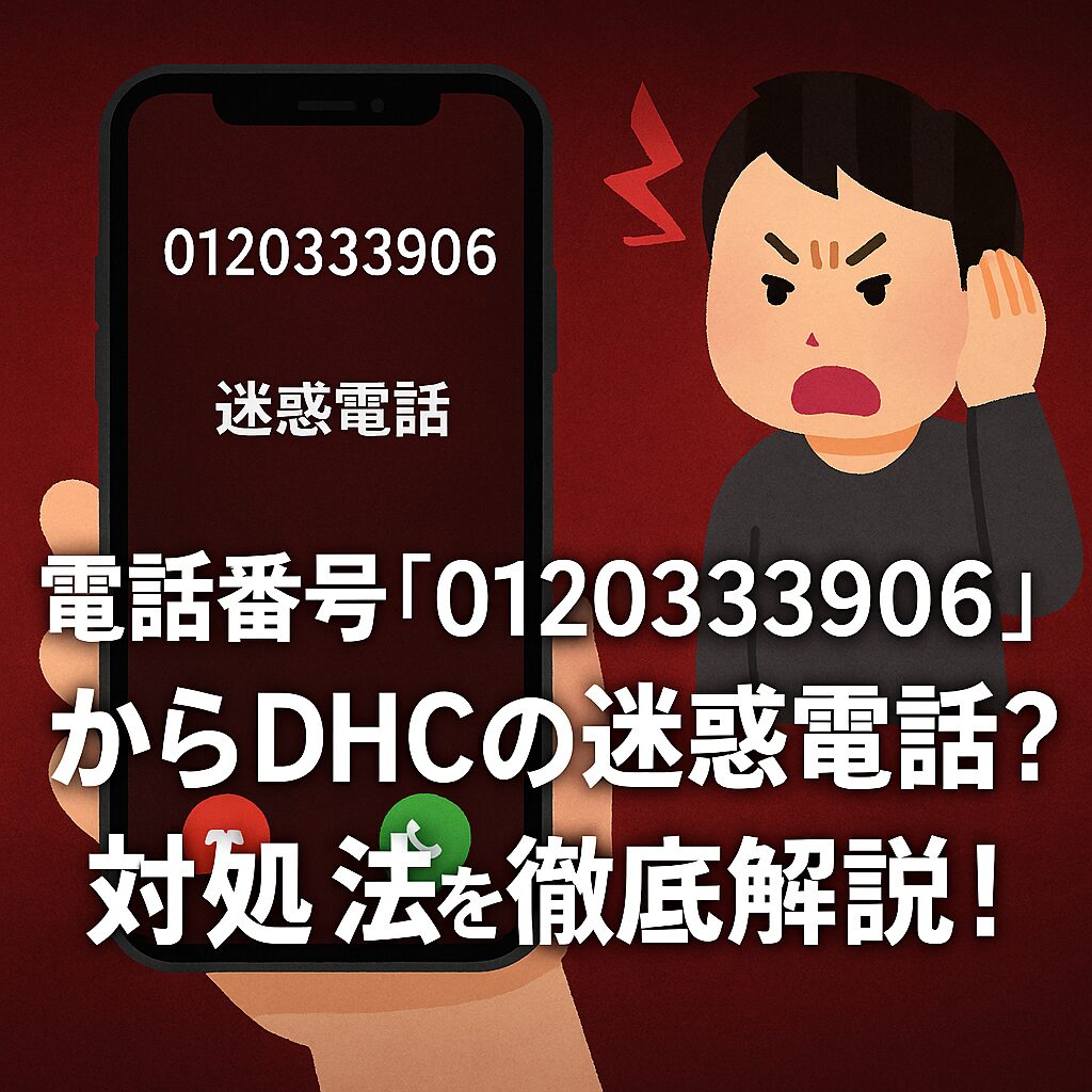 電話番号「0120333906」からDHCの迷惑電話?対処法を徹底解説!